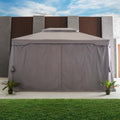 DANUBE | Roma Aluminium Gazebo with Curtains and Mosquito Nets - Grey - 3X4 m | 231202707703
