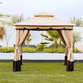 DANUBE | Delight Steel Gazebo 2.7X2.7M - Sand Color | 231202707704