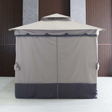DANUBE | Delight Steel Gazebo with Curtain Grey 2.7x2.7 M | 231202707705