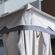 DANUBE | Delight Steel Gazebo with Curtain Grey 2.7x2.7 M | 231202707705