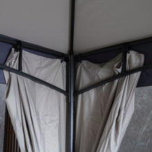 DANUBE | Delight Steel Gazebo with Curtain Grey 2.7x2.7 M | 231202707705