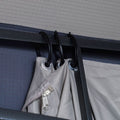 DANUBE | Delight Steel Gazebo with Curtain Grey 2.7x2.7 M | 231202707705