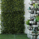 DANUBE | Artificial Fence with Led Solar Light 100X100Cm Mimosa | 231202707923