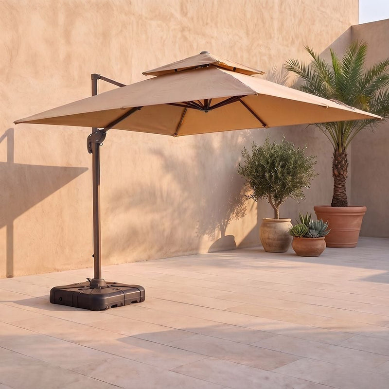 DANUBE | Alina Umbrella with Base-Beige | 231202708376
