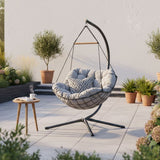 DANUBE | Loria Swing Chair Walnut Grey | 231202708471
