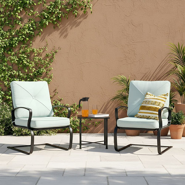 DANUBE | Bella 1 + 2-Seater Rocking Balcony Set-Light Green | 231202708495