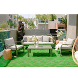 DANUBE | Olivero 5-Seater Sofa Set with Coffee Table-Light Grey | 231202708676