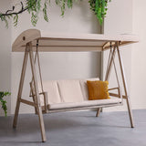 DANUBE | Clara 3-Seater Swing with Canopy Beige | 231202708678