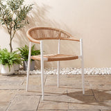DANUBE | Verde Rope Chair-Beige/White | 231202708691