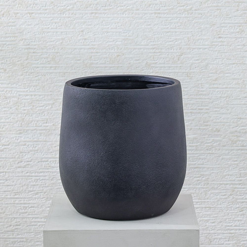 DANUBE | Fiber Clay Pots W Rough Design | 231202708706