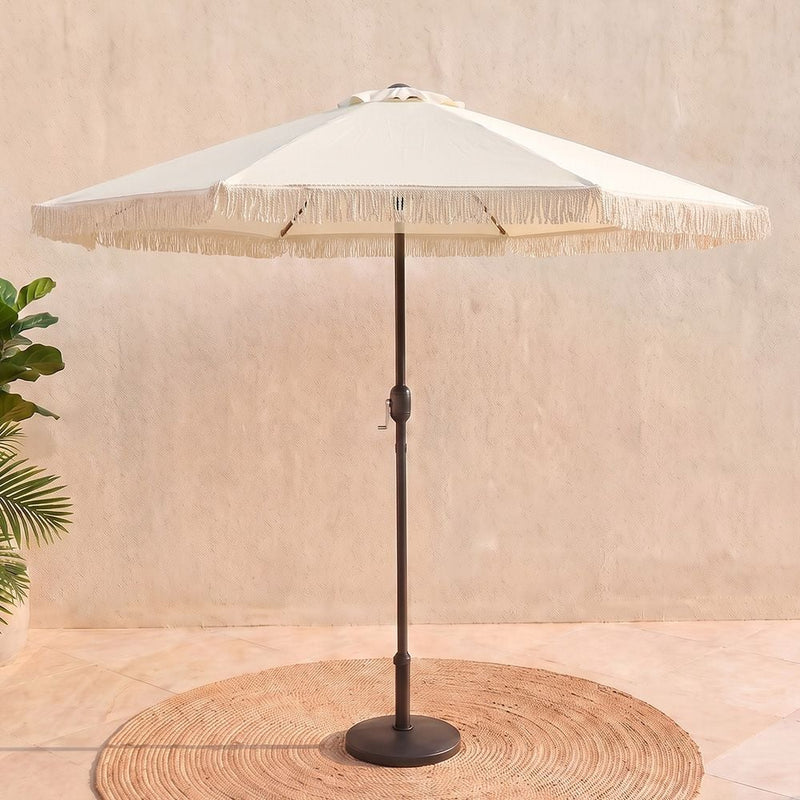DANUBE | Oasis Umbrella with Tassel without Base-Beige-2.7 m | 231202709291