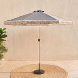 DANUBE | Oasis Umbrella with Tassel without Base 2.7m Grey | 231202709293
