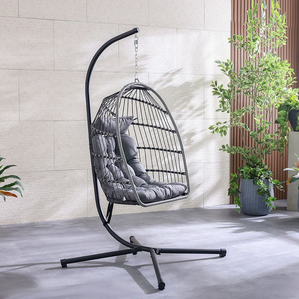 DANUBE | Savio Hanging Chair Black Grey | 231202709724