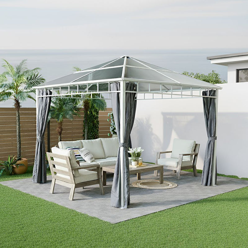 DANUBE | Deora Gazebo White 3x3 M | 231202709763