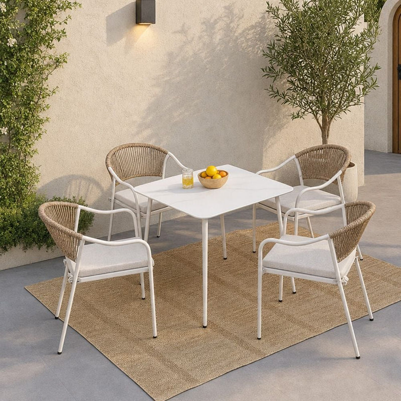 DANUBE | Vitara Dining Set 4+1 Beige | 231202709775
