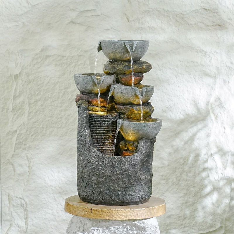 DANUBE | Mingle Mist Fountain 33X35X63Cm Multi Color | 231202709938