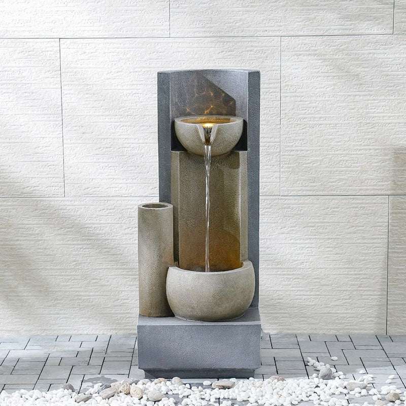 DANUBE | Dual Bowl Fountain Multi color 41x35x100 cm | 231202709940