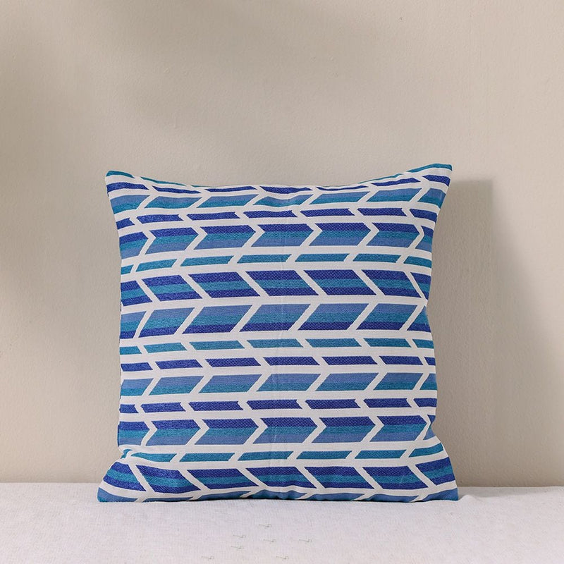 DANUBE | Woven Cushion 45X45Cm-Cypress Dazzling Blue | 231202710052