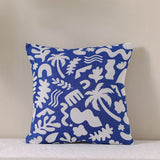 DANUBE | Woven Cushion 45X45Cm-Nice Dazzling Blue | 231202710053