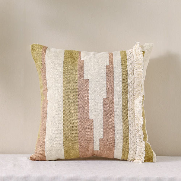 DANUBE | Woven Cushion 45X45Cm-Dusty Rose Blush Multicolor | 231202710056