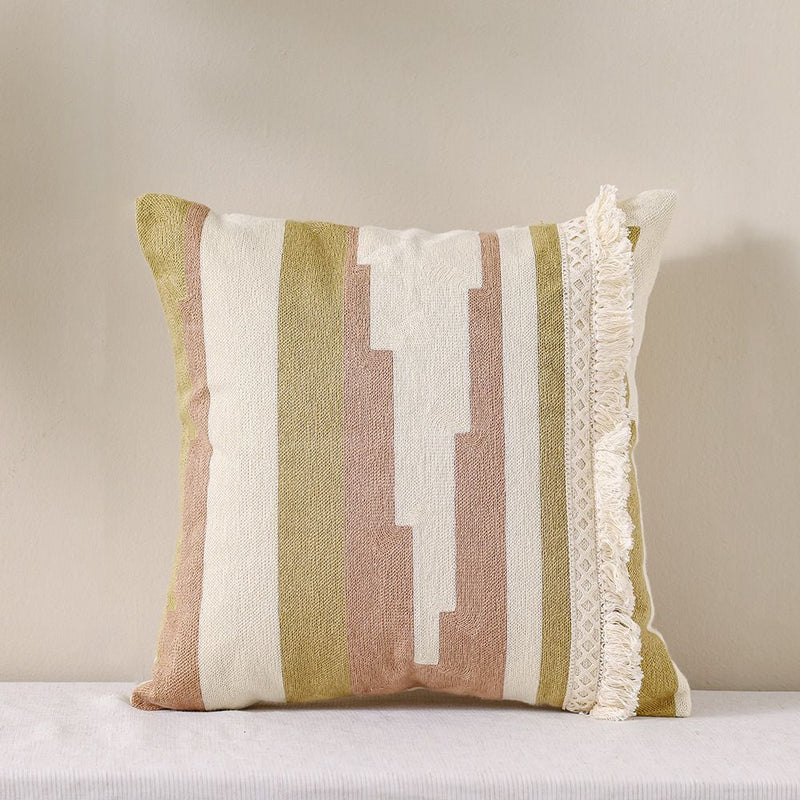 DANUBE | Woven Cushion 45X45Cm-Dusty Rose Blush Multicolor | 231202710056