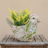 DANUBE | Mgo Bird Planter 34x20.5x25.5Cm Multi Color | 231202710195