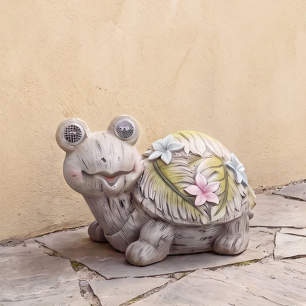 DANUBE | Mgo Turtle With Solar Light 39x24.5x25Cm Multi Color | 231202710197