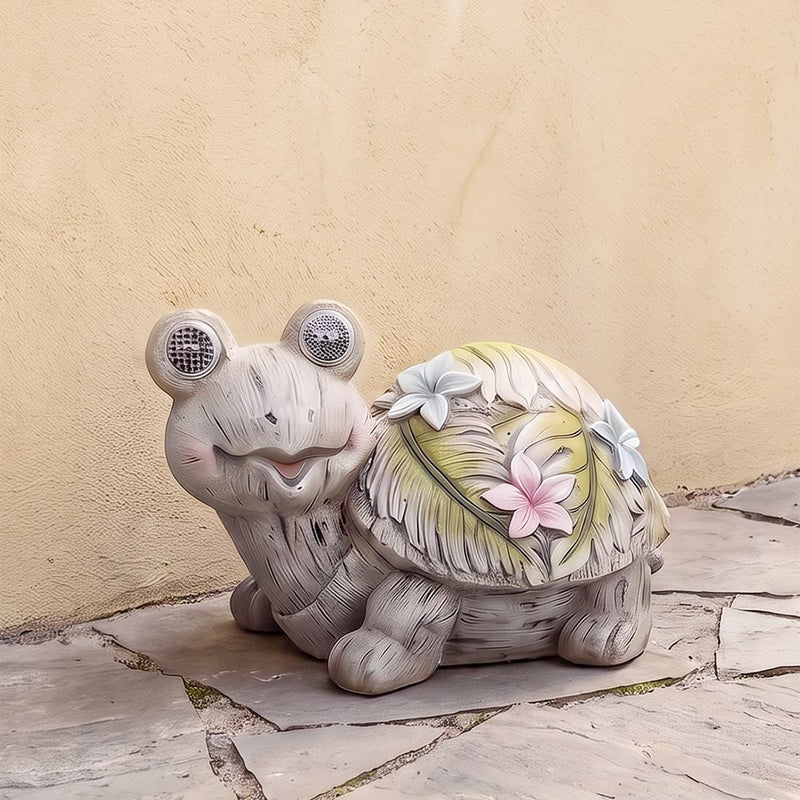 DANUBE | Mgo Turtle With Solar Light 39x24.5x25Cm Multi Color | 231202710197