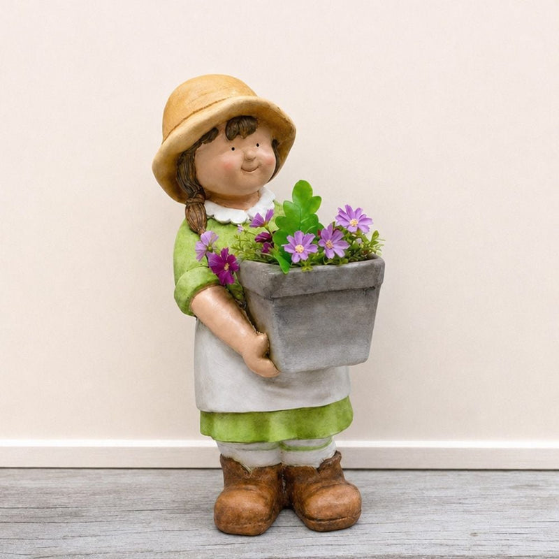 DANUBE | Mini Planter Girl 24x18x45Cm Multi color | 231202710199