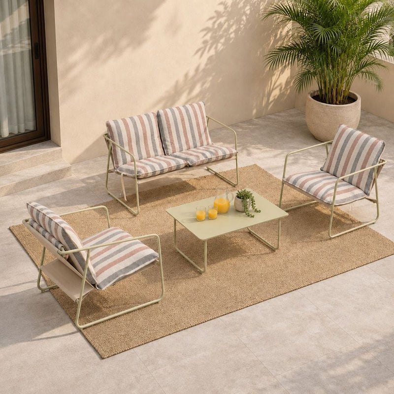 DANUBE | Elena 4-Seater Sofa Set Multicolor | 231202710212
