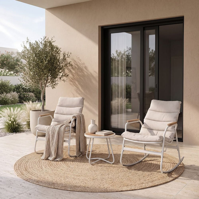 DANUBE | Ethen 1 +2-Seater Balcony Set Beige | 231202710268
