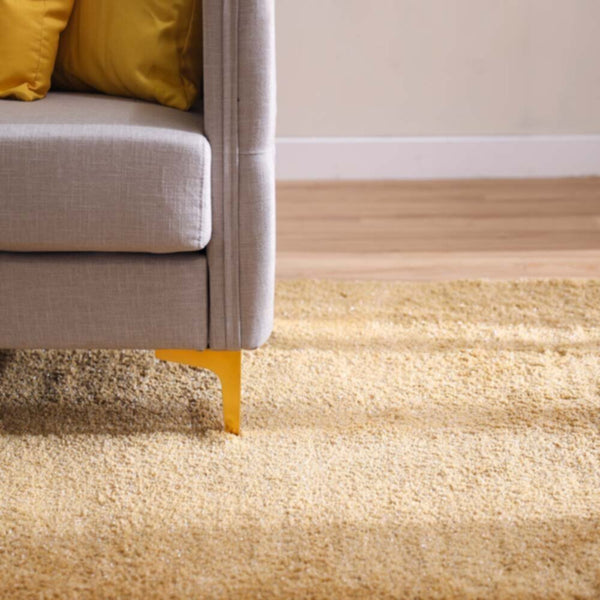 DANUBE | Shimmer Shag Plain Rug Gold - 160x240 cm | 231300466573