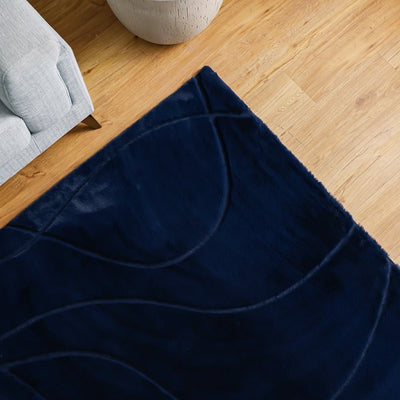 DANUBE | Textra Soft Fur Soild Rug Blue 200x300 cm | 231300471909