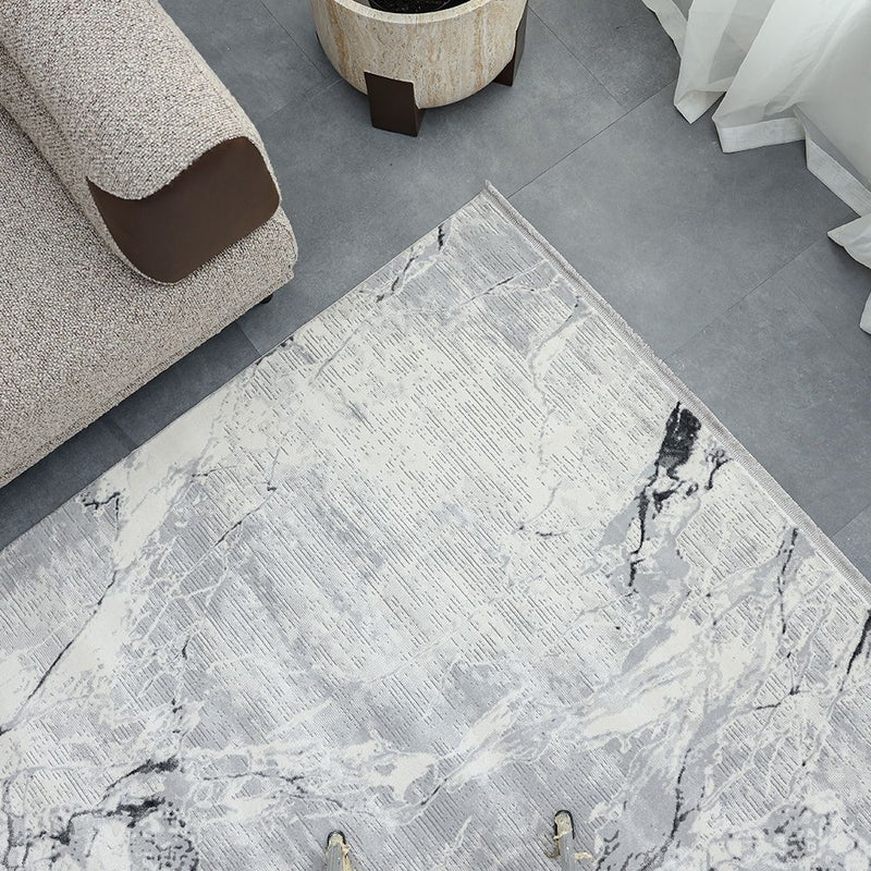 BELUXE | Galleria Modern Abstracts Rugs 240X340 Grey &White | 231300472087