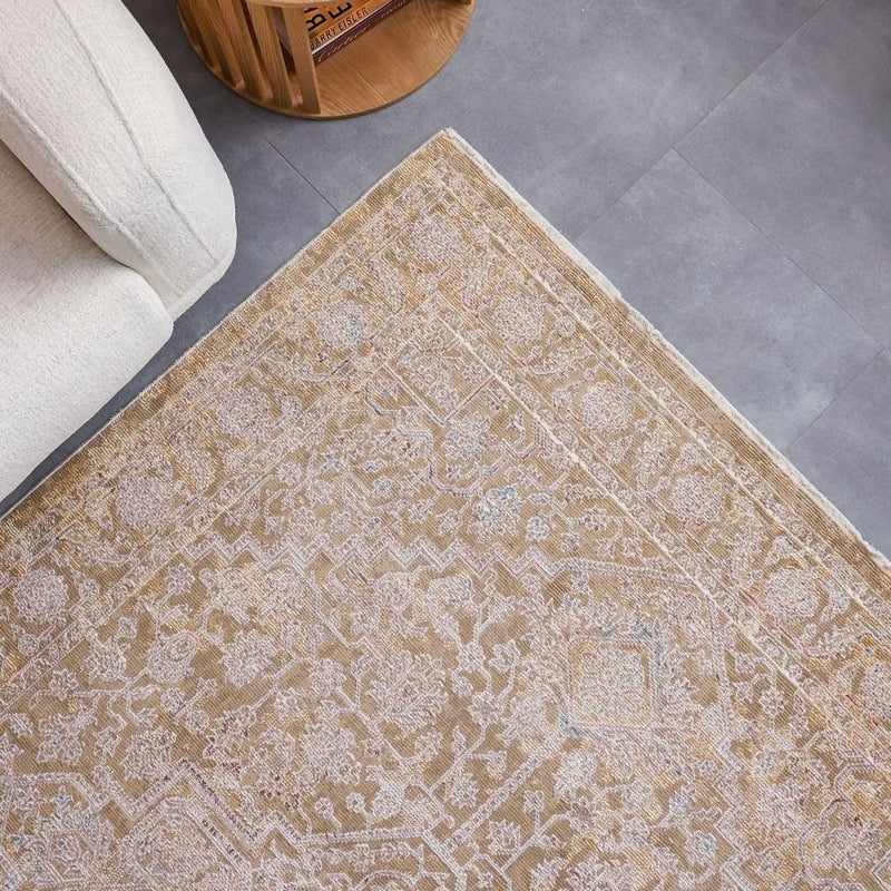 BELUXE | Zena Modern Classic Rug Dark Gold Beige 120x180 cm | 231300472206