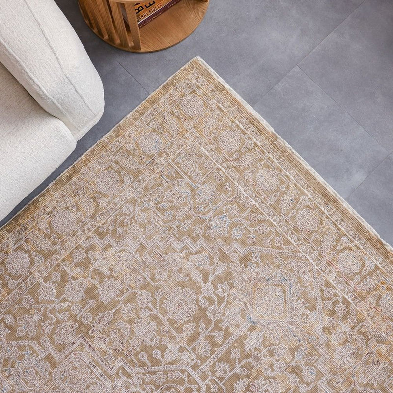 BELUXE | Zena Modern Classic Rug - Dark Gold/Beige - 240x300 cm | 231300472209