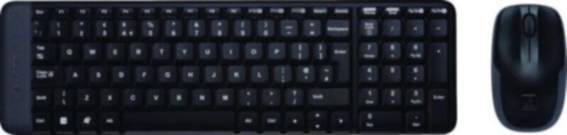 LOGITECH | Wireless Keyboard and Mouse Combo (Black) EN-AR MK220 | 920-003160