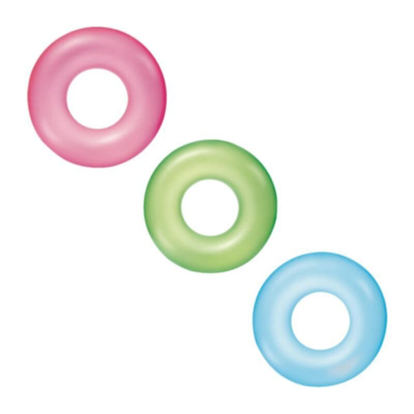 BESTWAY | Frosted Neon Swim Ring Assorted 36"/91cm | BES115TOY00249