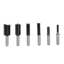 BOSCH | 8mm Shank 6pcs Router Straight Bit Set | 2607017466