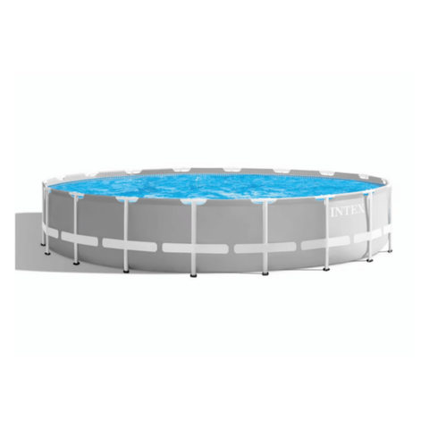 INTEX | Prism Frame Premium Round Above Ground Pool Set 18Ft Ages 6+ | 42126732