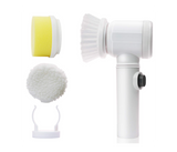 5 In 1 Cleaning Magic Brush Electrically Driven for Kitchen Bathroom -  White | JPG6374