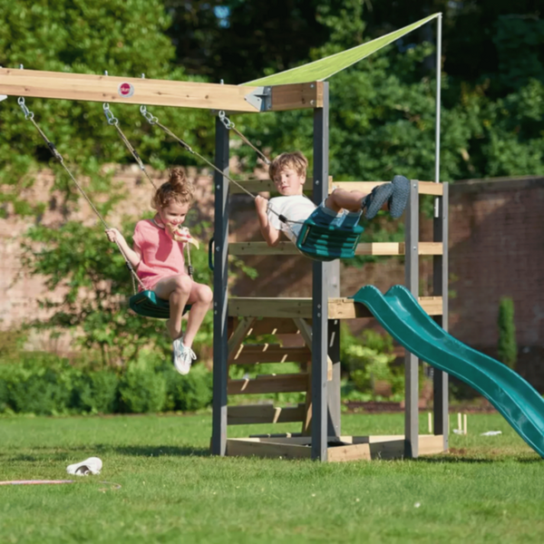 PLUM | Barbary Wooden Playcentre with Swing and Slide Age 3+ | 27370AA108