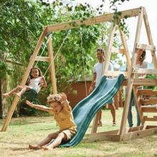 PLUM | Tamarin Wooden Climbing Frame with Swing and Slide Age 3+ | 27501AB108