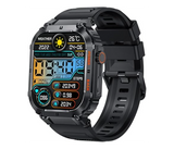 Military Smart Watches for Men 1.96” HD Big Screen Rugged Smart Watch (Answer/Dial Calls) Outdoor Tactical Sports Watch Fitness Tracker Smartwatch for iPhone Compatible with Android Phones | JPO3276