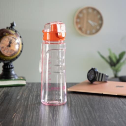 ROYALFORD | Water Bottle 750ML-Reusable Water Bottle Wide Mouth With Hanging Clip Blue | RF5222
