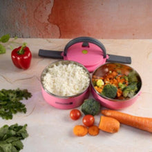 ROYALFORD | Double Layer Lunch Box Assorted Colors - Leak-Proof & Airtight Lid Food Storage Container, High-Quality | RF4673