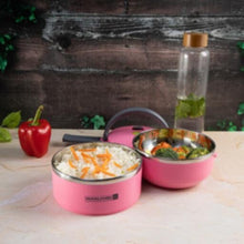 ROYALFORD | Double Layer Lunch Box Assorted Colors - Leak-Proof & Airtight Lid Food Storage Container, High-Quality | RF4673