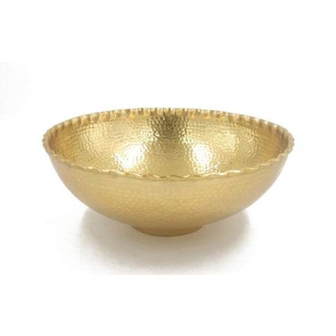 DANUBE | Decimus Bowl Gold 25X25X10Cm Vdal-72 | 290100300401