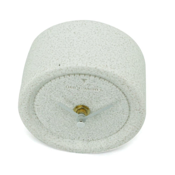 DANUBE | Silas Round Shape Table Clock- White | 290104200350