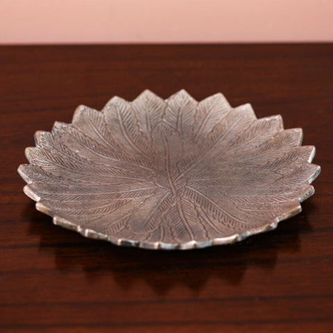 DANUBE | Arianna Feather Platter Silver | 290104600807